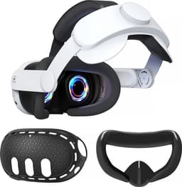 YONO Elite Strap Set geschikt voor Meta Quest 3 - Hoofdband Case met Covers - Oculus Hoofdkussen Cover VR Bril - Accessoires — thumbnail 1