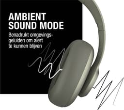 Fresh 'n Rebel Clam Ace – Draadloze Bluetooth Koptelefoon met Active Noise Cancelling - 60 uur Speeltijd - Met volume wiel - Dried Green — thumbnail 3