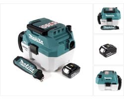 Makita DVC 750 LG1X3 accu stofzuiger nat- en droogzuiger 18 V draagbaar + 1x 6,0 Ah accu - zonder accessoires, zonder oplader
