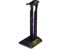 Nivard Headset Standaard - Koptelefoon Hanger - Houder - Stand - Gaming - RGB Licht