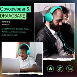 Velox Koptelefoon Kinderen Met Draad - Koptelefoon Kinderen Vanaf 2 Jaar — thumbnail 4