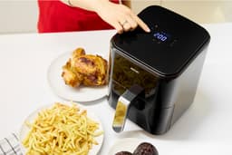 MPM - Airfryer 4,5 Liter Heteluchtoven - Digitaal LED-Display - 1400W Hetelucht Friteuse - Zwart — thumbnail 7