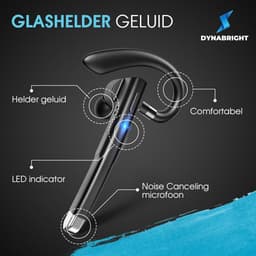 Dynabright Draadloze Headset – Noise Canceling - Handsfree bellen – Incl Oplaadkoffer - Bluetooth Headset met Microfoon - Oortjes draadloos met microfoon — thumbnail 4