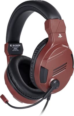Bigben Stereo Gaming Headset V3 - PS5 & PS4 - Rood — thumbnail 1