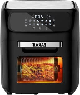 Heteluchtfriteuse - Airfryer Oven - Gezond Koken - 12 Programma's - 12 Liter - Zwart — thumbnail 1