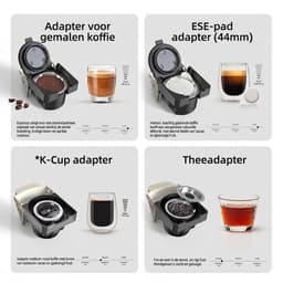 HiBREW H1B - 6 in 1 - Koffiemachine - Koffiezetapparaat - Multifunctioneel voor warm en koud - Kapsulekoffiezetapparaat - Voor Nespresso, Dolce Gusto, ESE & gemalen koffie — thumbnail 4
