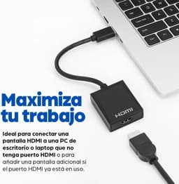 USB naar HDMI adapter - Video converter - Extra scherm aansluiten - Full HD 1080p - 60Hz - Zwart — thumbnail 5