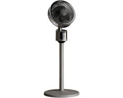 Vloerventilator Stil 30 dB met 3 Snelheden – USB Draagbaar – Krachtige Luchtstroom tot 5 Meter – Grijs