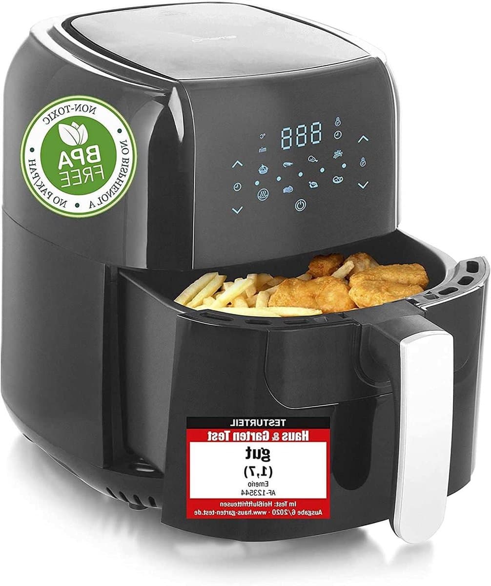 Heteluchtfriteuse - Airfryer Digitale - Gezond Frituren - Snel Luchtsysteem - 55 Liter - Zwart — afbeelding 1