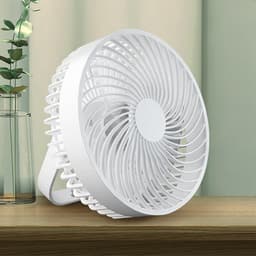 Campingventilator met verlichting, oplaadbare USB-bureauventilator, draagbare kleine ventilator voor in de tent — thumbnail 5