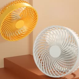 Campingventilator met verlichting, oplaadbare USB-bureauventilator, draagbare kleine ventilator voor in de tent — thumbnail 5