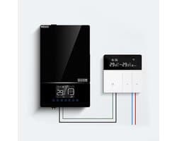 Slimme Thermostaat - Temperatuurregelaar Verwarming - Energie Besparen - App en Spraakbesturing - 86x86mm - Wit
