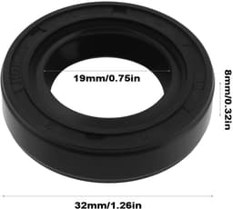 Dailygoods- Asolie-afdichting 19x32x8mm - 4 Stuks - Compatibel met Husqvarna/Craftsman - Tuff Torq K55B/K46F - Hittebestendig - Siliconenrubber - Oliekeerring — thumbnail 4