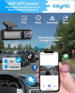 Auto Camera - Rijrecorder - Veilig Rijden - 1080P Nachtzicht - 160 Graden - Zwart — thumbnail 2