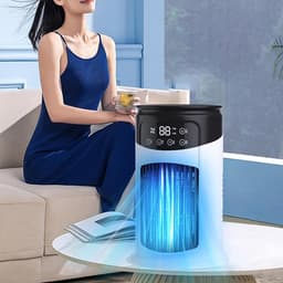Persoonlijke Air Cooler - Compacte Koeler - Persoonlijke Verkoeling - Zes Snelheden Instelbaar - 300ml Tank - Uniek — thumbnail 3