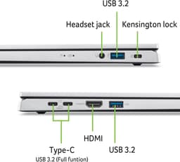 ACER Aspire Go 15 AG15-32P-3534 - 15.6 inch - Full HD - Intel Core 3 N355 - 8 GB - 512 GB -  Intel® Graphics - QWERTY — thumbnail 5