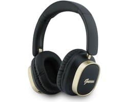 Guess Draadloze Koptelefoon met ENC - Rectangle Metal Script Logo Over-Ear Bluetooth Headphone - Zwart