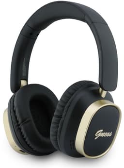 Guess Draadloze Koptelefoon met ENC - Rectangle Metal Script Logo Over-Ear Bluetooth Headphone - Zwart — thumbnail 1