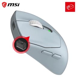 MSI FORGE GM340 WIRELESS SKY – Gamingmuis – Draadloos RF - Bluetooth – Optisch – 12.000 DPI — thumbnail 2