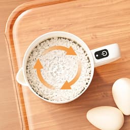 Elektrische Eierklopper - Klopmachine Mixer - Keuken Bakken - Zelfreinigend Ontwerp - 1 Liter Capaciteit - Beige — thumbnail 3