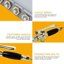 Multifunctional Mortar Sprayer, Cement, Mortar, Gun, Funnel Gun, Plaster, Gun, Spray Gun, Paint Gun with 4 Nozzles - ShopVlot — thumbnail 4