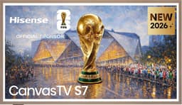 Hisense 55 Inch Hi-QLED Smart TV - Canvas TV 55S7S - 4K Ultra HD - 144Hz Gaming TV - Frame TV Design - Zwart - Dolby Vision IQ - HDMI 2.1 - AirPlay 2 - Art Gallery Modus — thumbnail 1