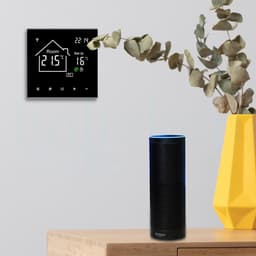 Wi-Fi slimme thermostaat – Watergedragen vloerverwarmingsregelaar – Bediening op afstand via mobiele telefoon – Energiebesparende functie met één druk op de knop – LCD-touchscreen – Witte achtergrondverlichting – 16A — thumbnail 3