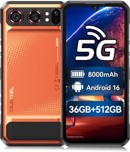 OUKITEL WP68 Air Rugged Smartphone 5G - 6,88" 120Hz - 36GB RAM - 512GB ROM - 8000 mAh 45W - Gemini AI - Android 16 - NFC GPS - Oranje — thumbnail 1