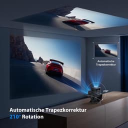 SnelShoppen - ZYNIX NIX500 Smart Mini-beamer 4K WiFi-projector met Android 14, Bluetooth 5.4, auto keystone, 270° rotatie voor thuisbioscoop, gaming & — thumbnail 5