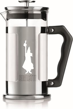SnelShoppen - Franse Persfilter Koffie- en Theepot, Roestvrijstalen Koffiemaker, Vaatwasmachinebestendig, 350 ml voor 3 Kopjes, Borosilicaatglas Koffi — thumbnail 1