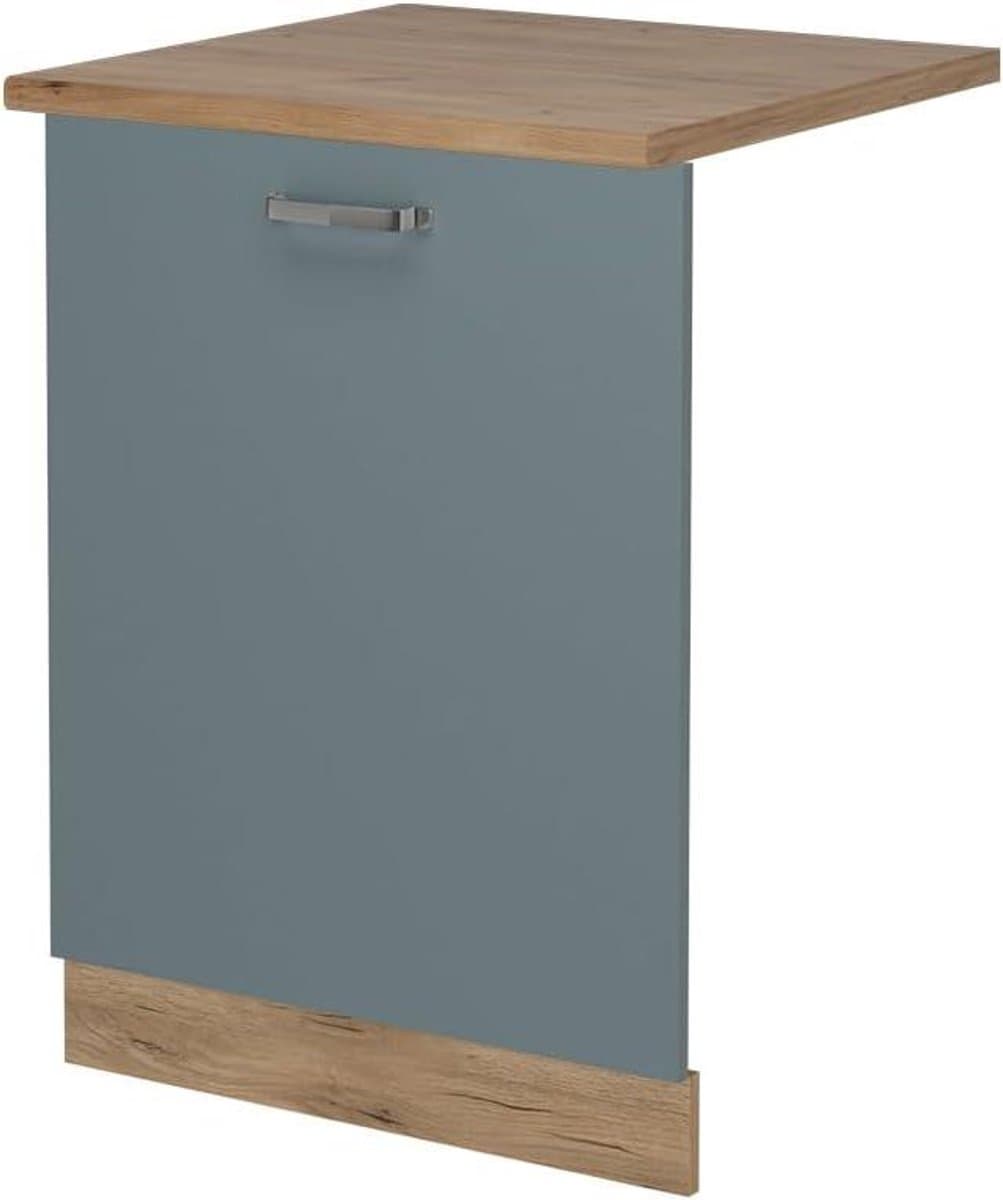 Vaatwasserpaneel - Keukenfront - Keuken Integratie - Intern Bedienpaneel - 60 cm - Blauw-grijs — afbeelding 1