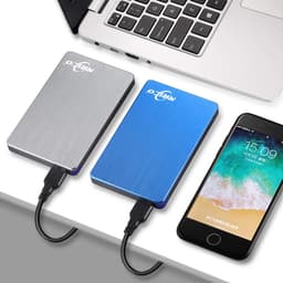 Externe Harde Schijf - Draagbare Opslag - Bestanden Opslaan - Plug en Play - 250 GB - Grijs — thumbnail 3