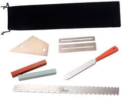 Dailygoods - Gitaar Reparatie Tool Set - Gitaar Fret Kronen - 7 Gereedschap - Perfect voor Gitaaronderhoud - Inclusief Slijpstenen - Geschikt voor...