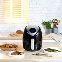 SnelShoppen - Airfryer 4,5 Liter met Antiaanbaklaag, Timer 30 Min, 7 Kookfuncties, Aanraakbediening, Weinig Tot Geen Olie, Snel Koken, 1300 W — thumbnail 5