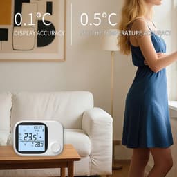 Slimme Thermostaat - Wandmontage Bediening - Energie Besparen - App Bediening - 8.6 x 11.8 cm - Wit — thumbnail 4