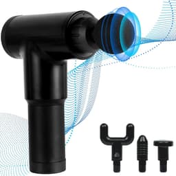 Massage Gun - Spierherstel Apparaat - Spierontspanning - Geluidsarme Motor - 17 x 6.9 x 22 cm - Zwart — thumbnail 1