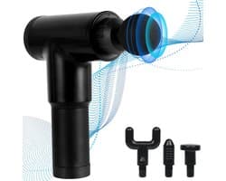 Massage Gun - Spierherstel Apparaat - Spierontspanning - Geluidsarme Motor - 17 x 6.9 x 22 cm - Zwart