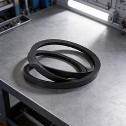 Aandrijfriem Grasmaaier - Transmissieriem Rubber - Gazon Onderhoud - Robuuste Rubber Constructie - 25 x 10 x 2 cm - Zwart — thumbnail 2
