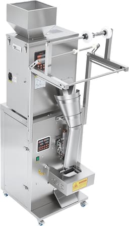 VEVOR Poederverpakkings- en Vulmachine, Volledig Automatische Vulmachine 10-500 G, Intelligent Wegen, Vullen en Verpakken, Roestvrij Staal, Vloermodel, Ideaal voor Noten, Zaden, Thee, Koffiebonen, Specerijen en Meel — thumbnail 2