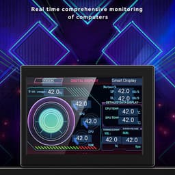 Computer Temperatuurmonitor 3.5" - Mini Secundaire Scherm - IPS Type C - Voor PC Gegevensmonitor - ShopVlot — thumbnail 3