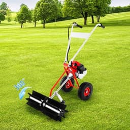 43CC Benzine Veegmachine – Handveger – Motorbezem – Bladveger – Tuinveger – 60 cm Borstelbreedte – 1,7 PK Motor – Stevige Constructie — thumbnail 5