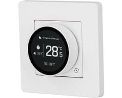 Slimme Thermostaat - Temperatuurregelaar - Energie Besparen - Instelbare Helderheid - 5A Belasting - Zwart