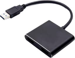 USB naar HD adapter - Displaykabel converter - Scherm uitbreiden - Plug en Play - 1080p resolutie - Zwart — thumbnail 1