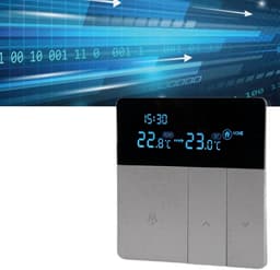Digitale Thermostaat - Programmeerbare Regelaar - Verwarming Regelen - Helder LCD-display - AC 90-240V 16A - Wit — thumbnail 3