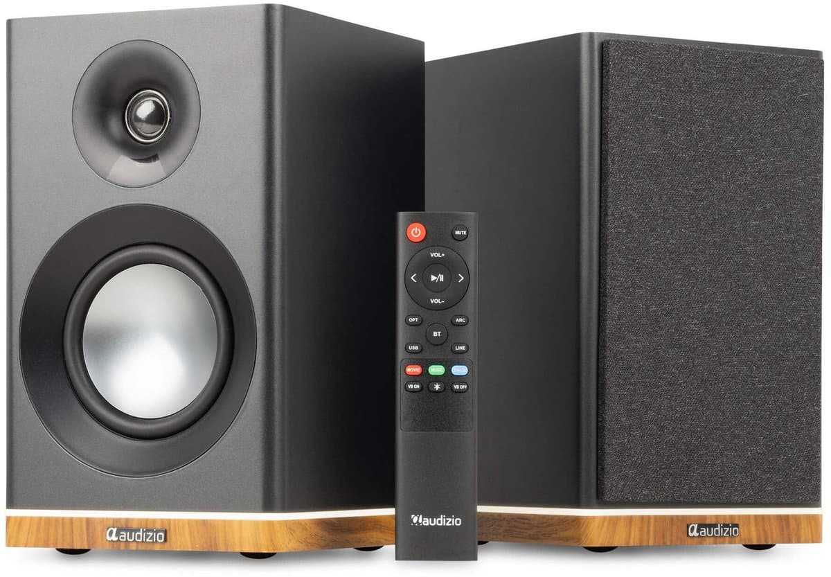 HiFi speakers - Audizio KS12 - Actieve speakerset - HDMI en Bluetooth - Ambient light - 80W - Zwart — afbeelding 1