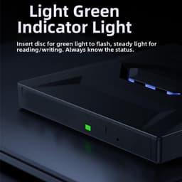 Externe Optische Drive - Brander Hub - Bestanden Overzetten - 7-in-1 Docking Station - 155 x 143 x 23 mm — thumbnail 2