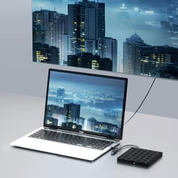 Externe Schijf Hub - Lezer Schrijver Docking Station - Data Overzetten - Brede Compatibiliteit - Standaard Formaat - Zwart — thumbnail 2