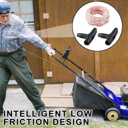 Starterkoord voor grasmaaier kettingzaag 10 m - trekkoord 3,5 mm dik - zwart - duurzaam tuin gereedschap - SnelShoppen — thumbnail 2