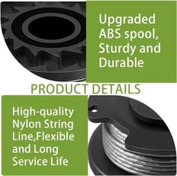 Lijnspoel voor grasmaaier - 4 stuks nylon - Compatibel met Bosch Art 23 SL/27 SL - Duurzaam en gebruiksvriendelijk - ShopVlot — thumbnail 5