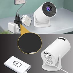 Draagbare Videoprojector - Wit - 1080P Full HD - Android 12.0 - Voor Thuisbioscoop — thumbnail 5